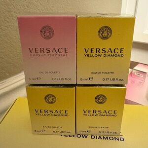 Versace Yellow Diamond Mini Bundle (Authentic) 4 Minis plus a Givvy